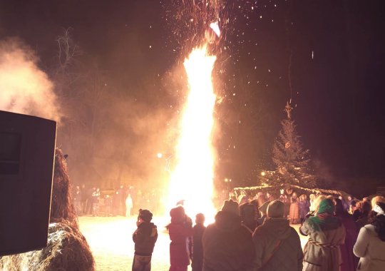 Užgavėnių šėlsmas Žagarėje – su „Spindulio“ šiluma ir gardžiais blynais