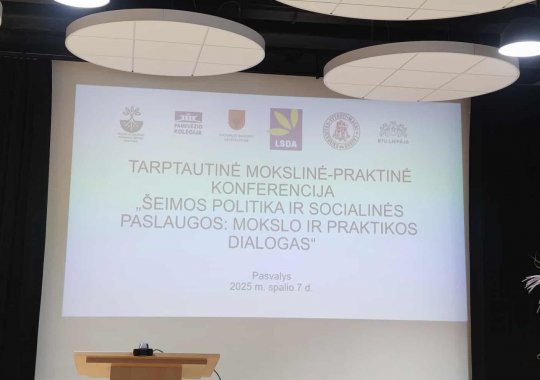 Joniškio rajono vaiko ir šeimos gerovės centro specialistai dalyvavo Tarptautinėje konferencijoje