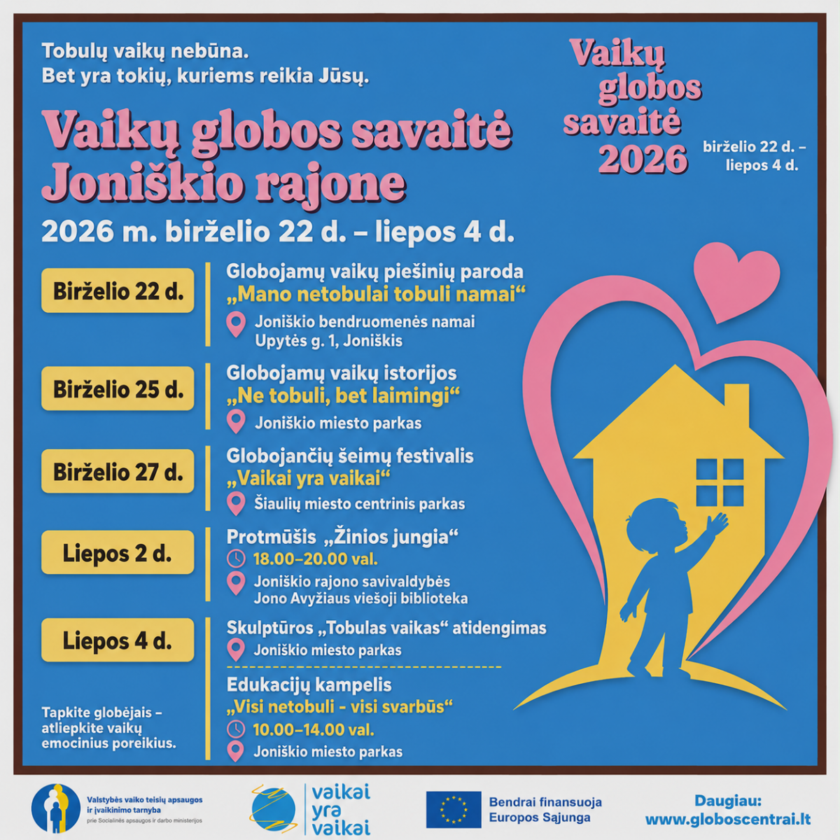 Globos savaitės renginiai