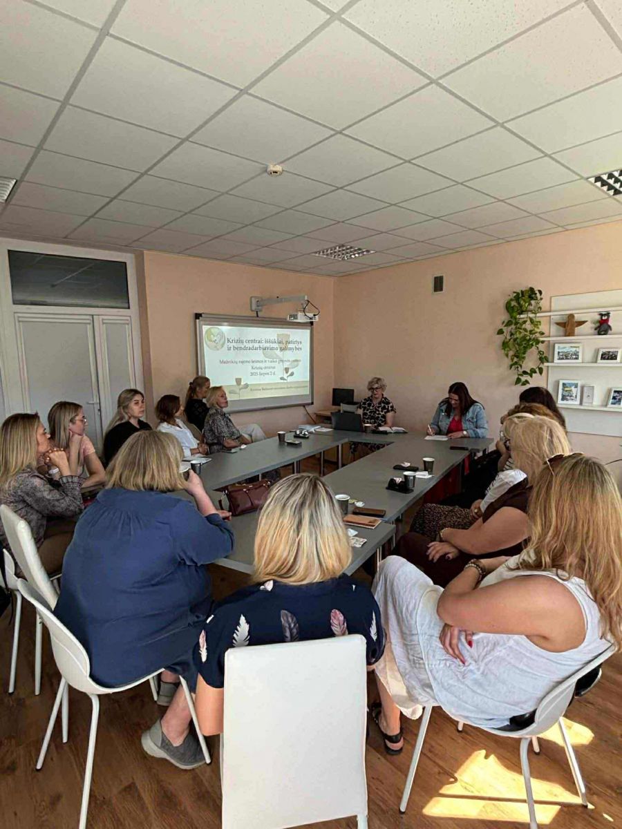 Mažeikių rajono šeimos ir vaiko gerovės centre vyko regioninis Krizių centrų susitikimas