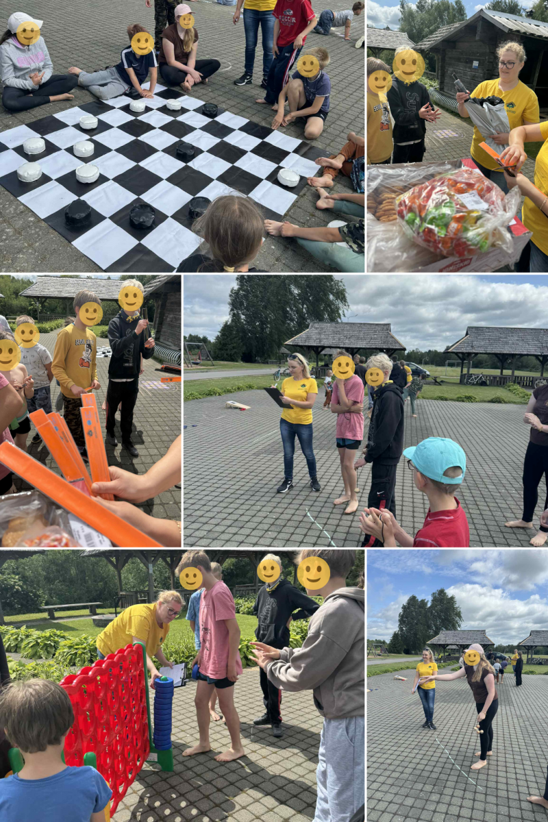 Akimirkos iš vaikų vasaros stovyklos veiklų su Globos centro komanda