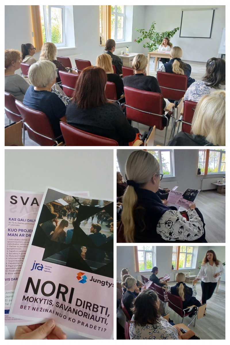 Projekto "Jungtys" pristatymas gerovės centre