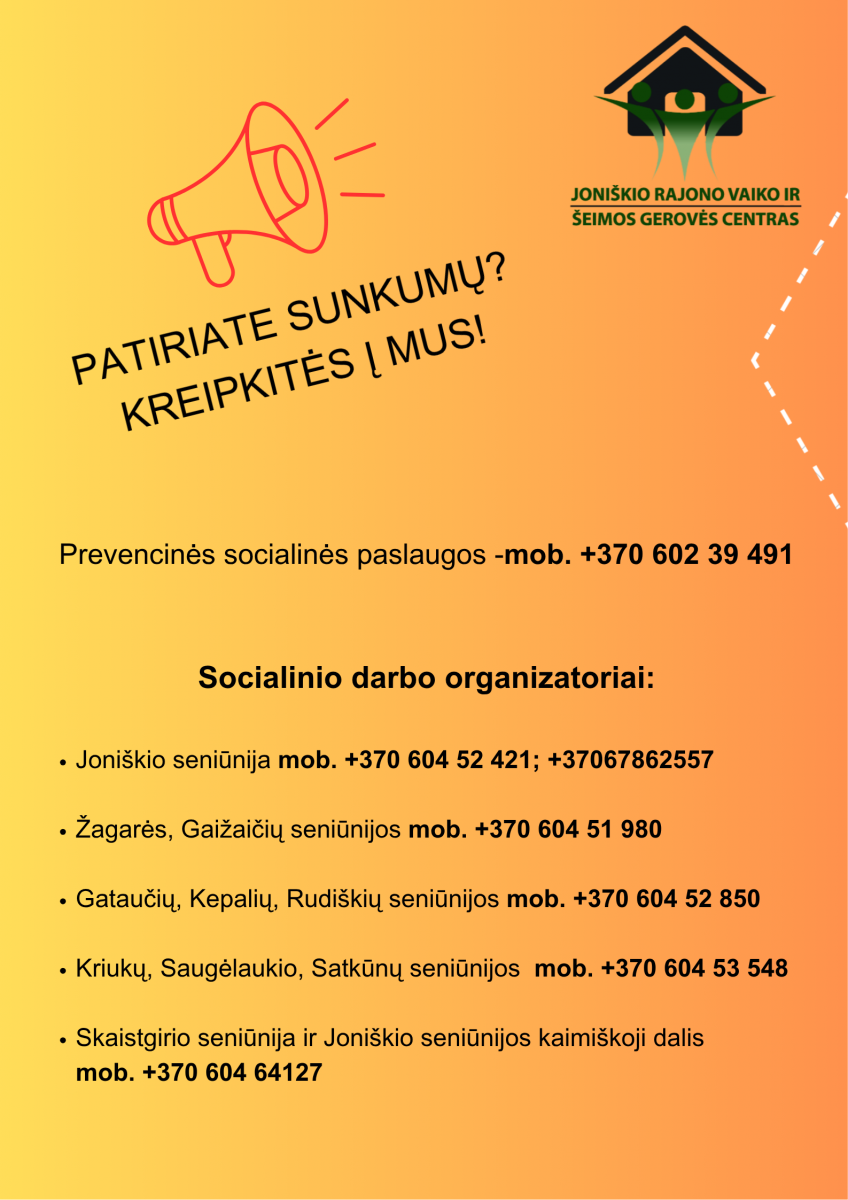 Specialistų kontaktai