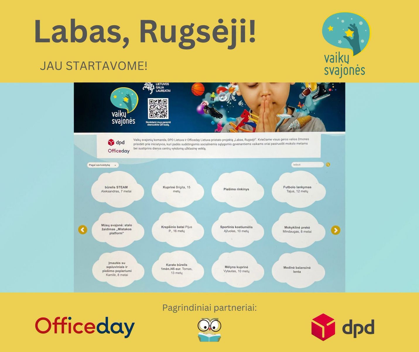 Prisijunkite prie iniciatyvos „Labas, Rugsėji!“