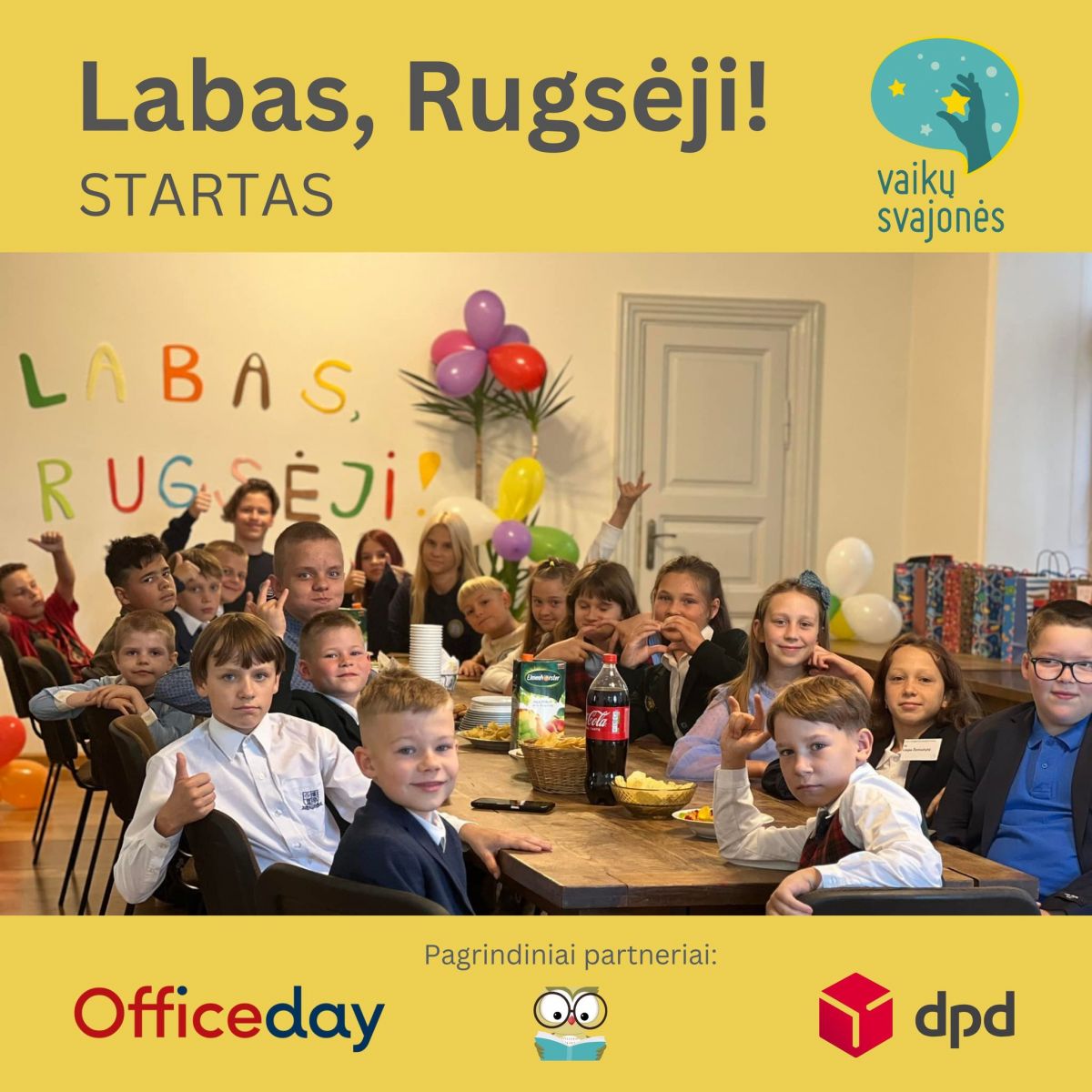 Šiandien startuoja vaikų svajonių projektas
